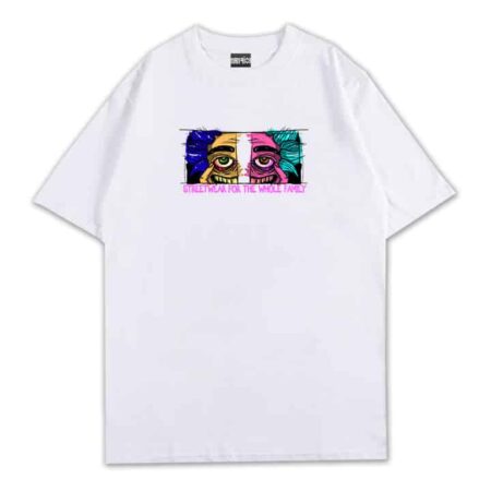 Wide Eye Tee White Front MAMPICI