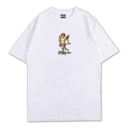 Angel Kiss Tee Front White MAMPICI