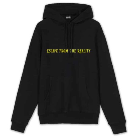 Feel The Flow Hoodie Front Black MAMPICI