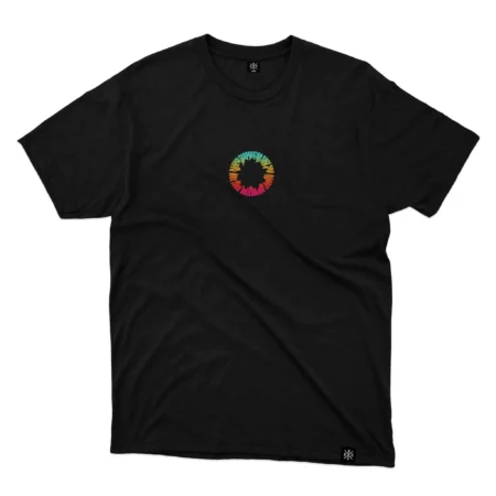 Circle of color Tee Front Black MAMPICI