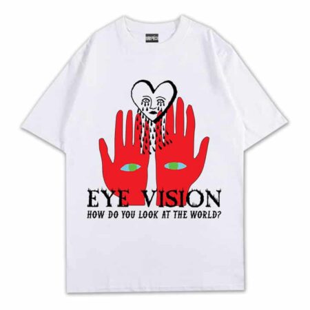 No Vision Tee White Front MAMPICI