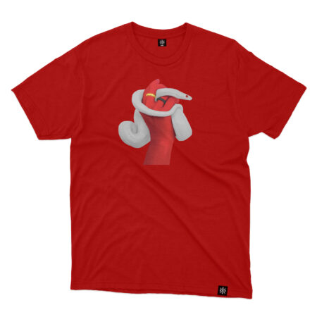 Snake Tee Front Red MAMPICI