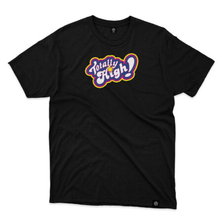 Totally High Black Tee Front