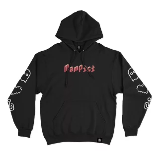Hoodie Gameboy Front Black MAMPICI