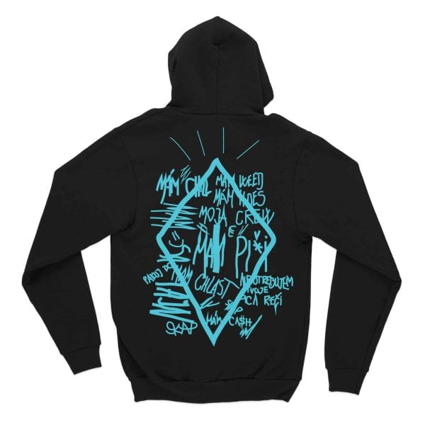 MAM PI*I Hoodie Back Black & Blue MAM PICI