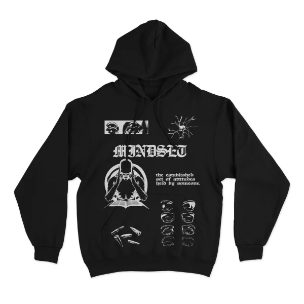 Mindset Hoodie Black Front MAMPICI