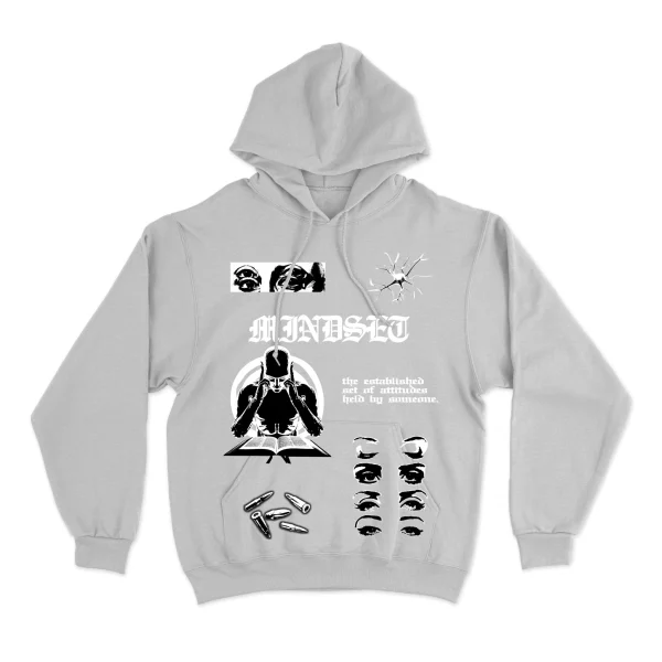 Mindset Hoodie Grey Front MAMPICI