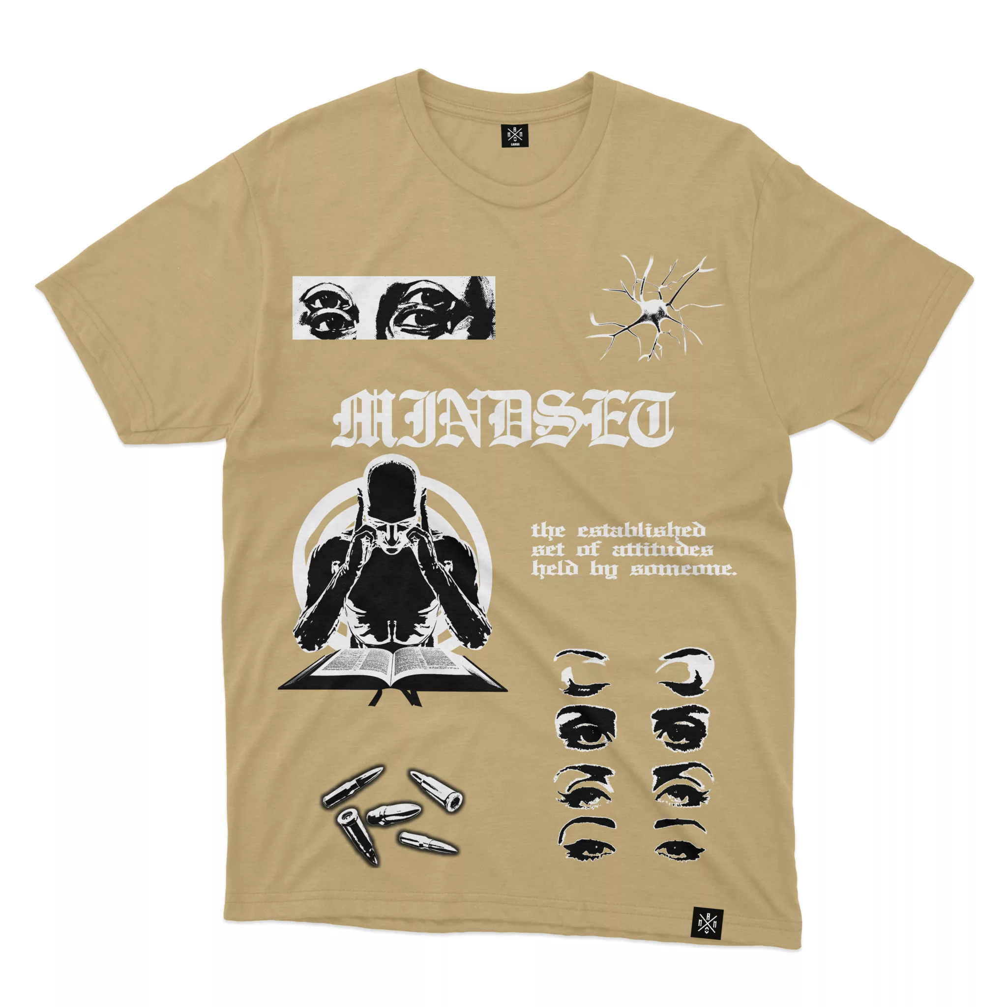 Mindset Tee Sandy Front MAMPICI