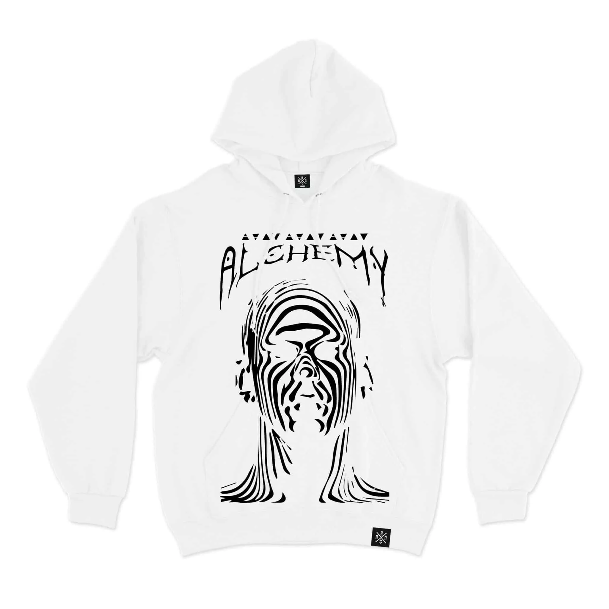 Alchemy Hoodie White Front MAMPICI